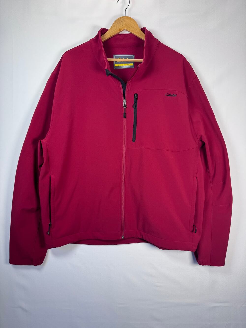 Cabela's Women's Softshell Jacket Fleece Lined Hiking Outdoor Burgundy 2XL